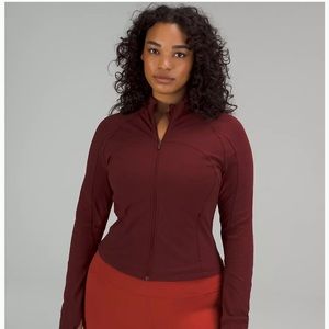 Brand new Nulu cropped Define jacket! Never worn, Merlot color size 6